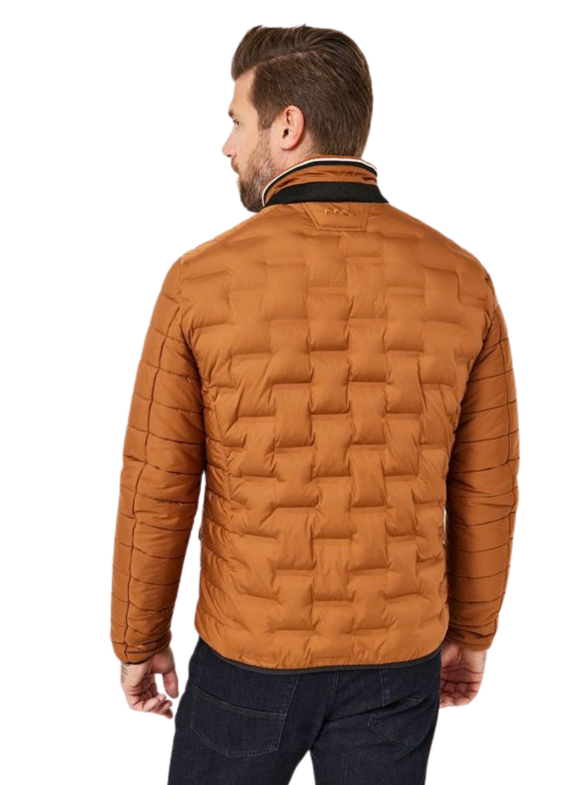 PAD RUSTY BROWN QUILTED JACKET