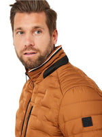 PAD RUSTY BROWN QUILTED JACKET