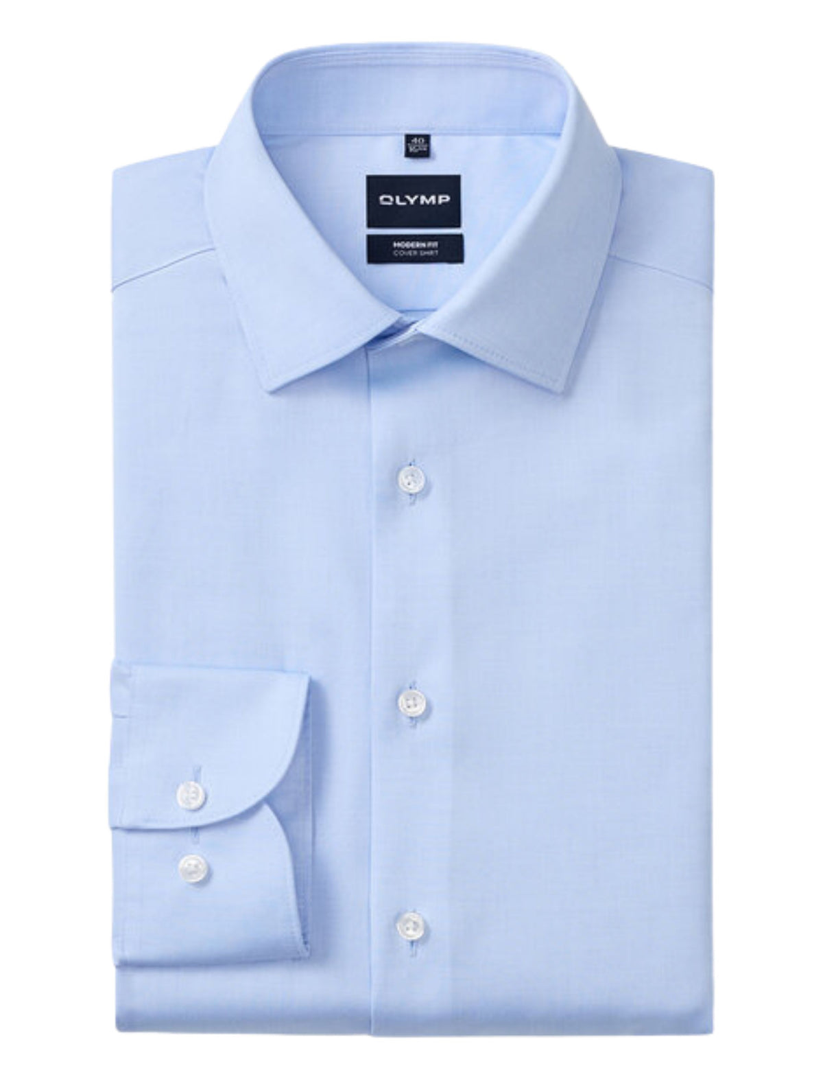BLUE MODERN FIT COVER SHIRT