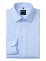 BLUE MODERN FIT COVER SHIRT