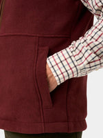 AYLSHAM BORDEAUX FLEECE GILET