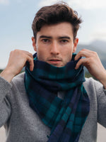 BLACK WATCH TARTAN LAMBSWOOL SCARF