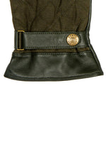 DARK GREEN DENTS GLOVES