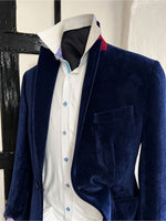 JOELTON INDIGO VELOUR EVENING JACKET