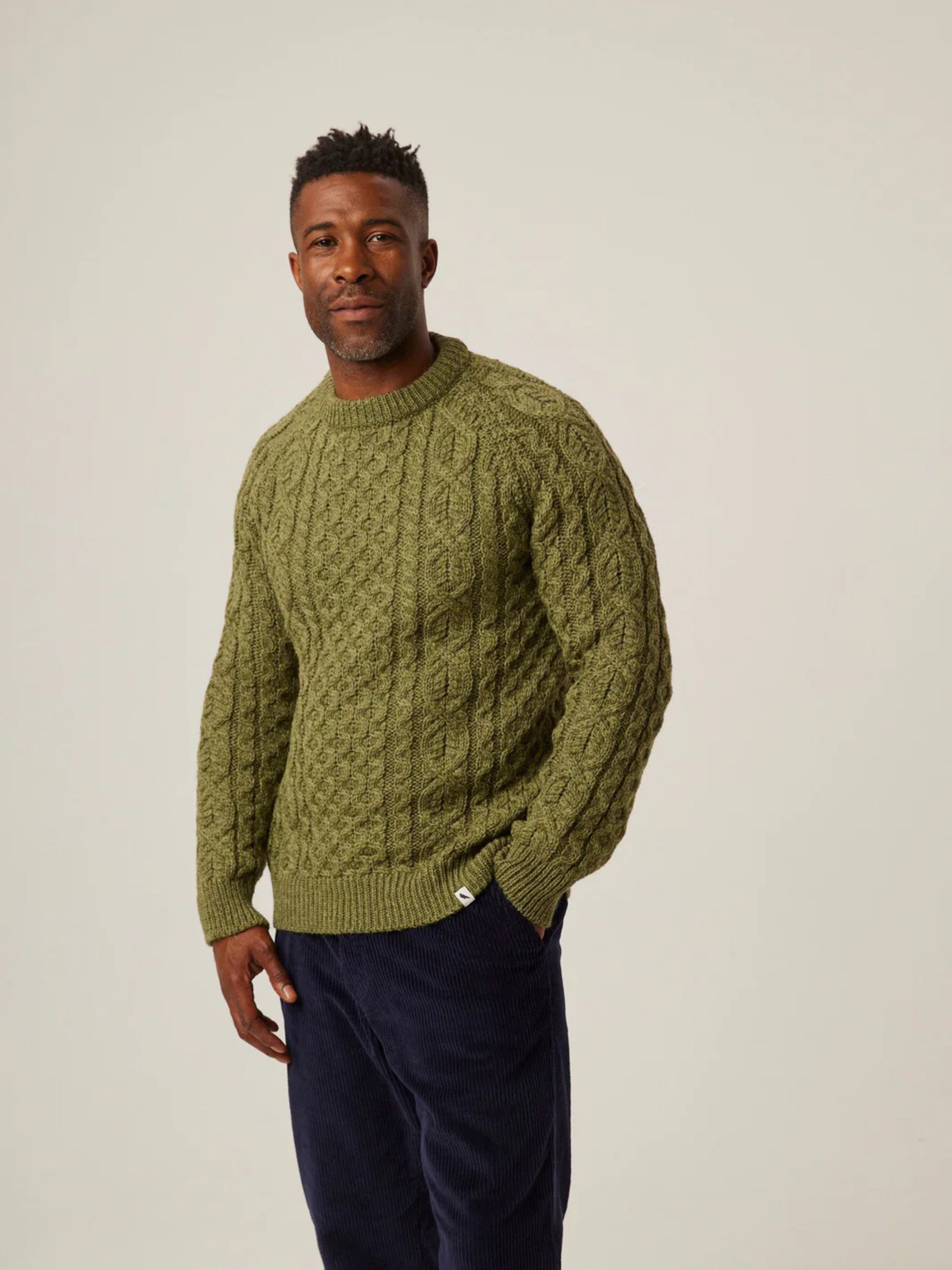 HUDSON APPLE PURE WOOL JUMPER Hansfords Menswear