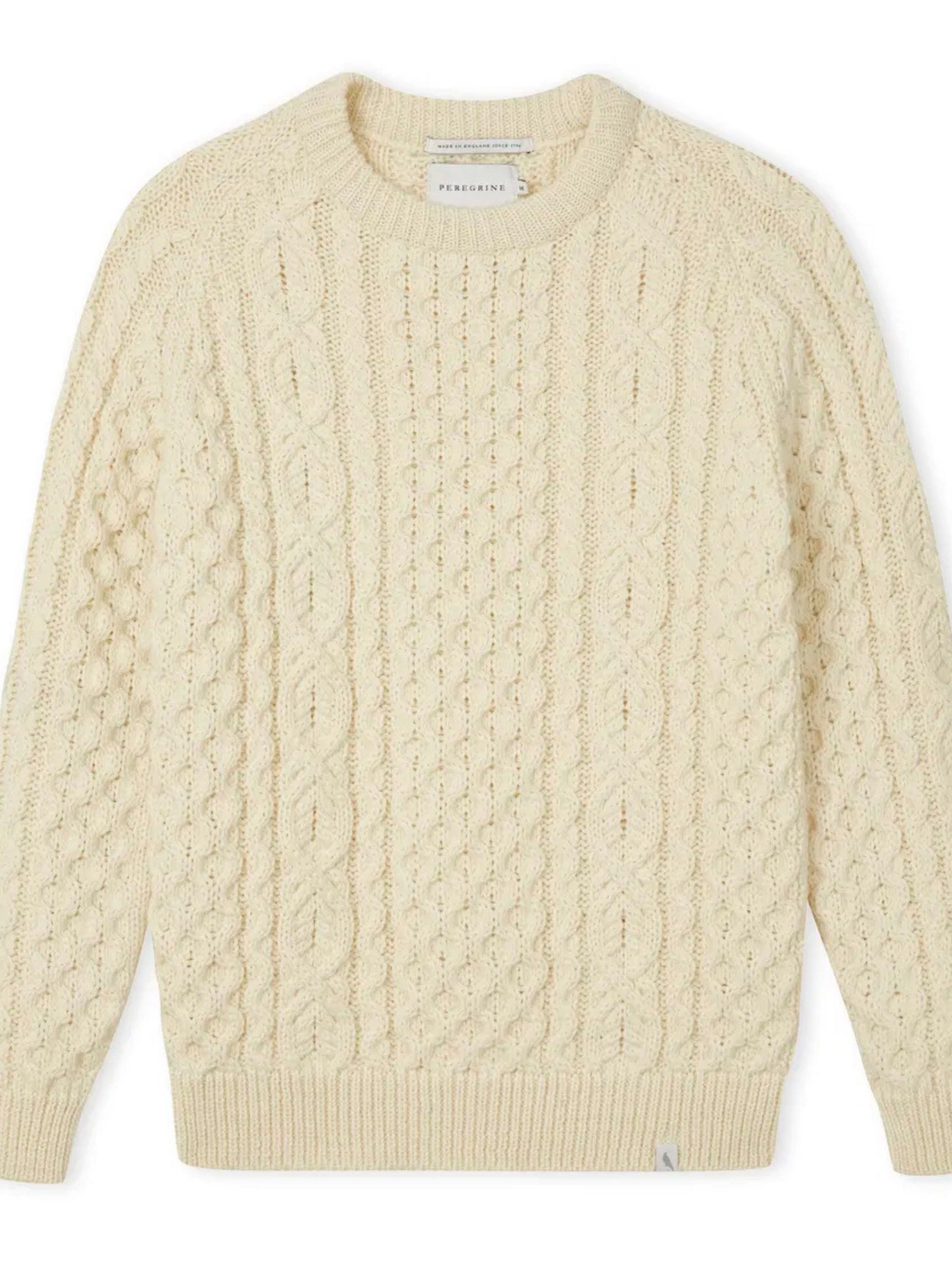 HUDSON ECRU PURE WOOL JUMPER