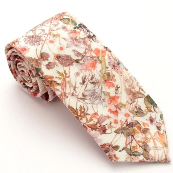 WILD FLOWERS PINK TIE