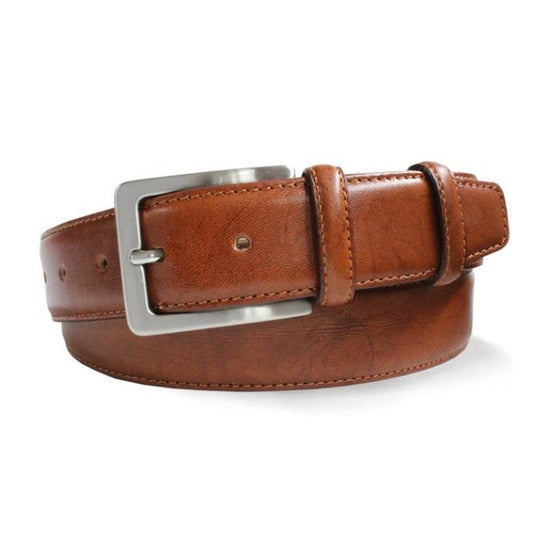 Tan Nubuck Leather Belt