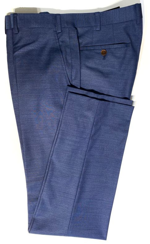 Wool Blue Suit Trousers