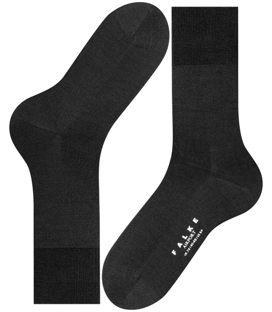Mercerised Black Socks