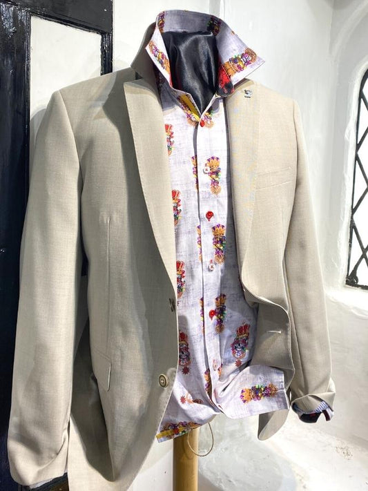 Mens Beige Blazer