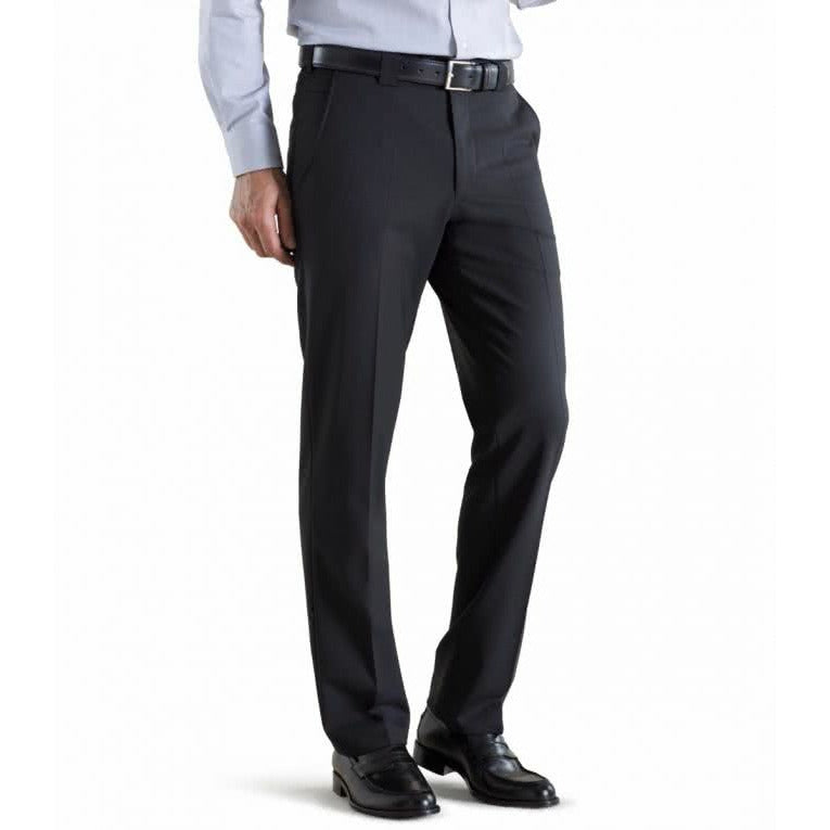 Mens Black Wool Trousers