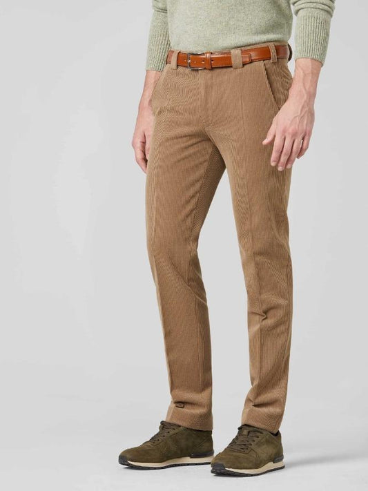 Camel Brown Wool Cord Trousers