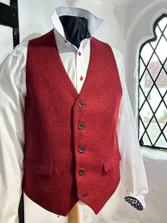 Red Tweed Waistcoats