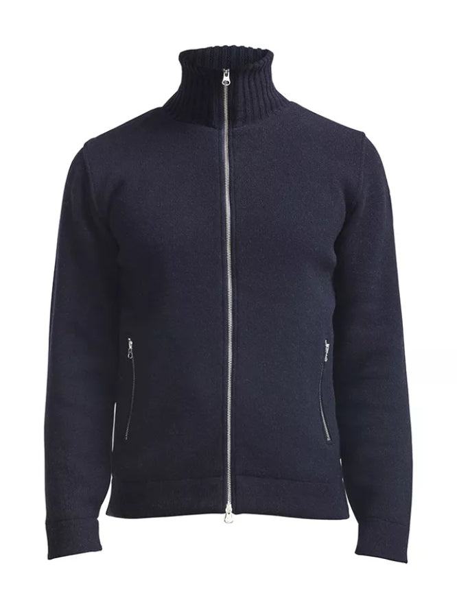 Knitted Windproof Navy Jacket