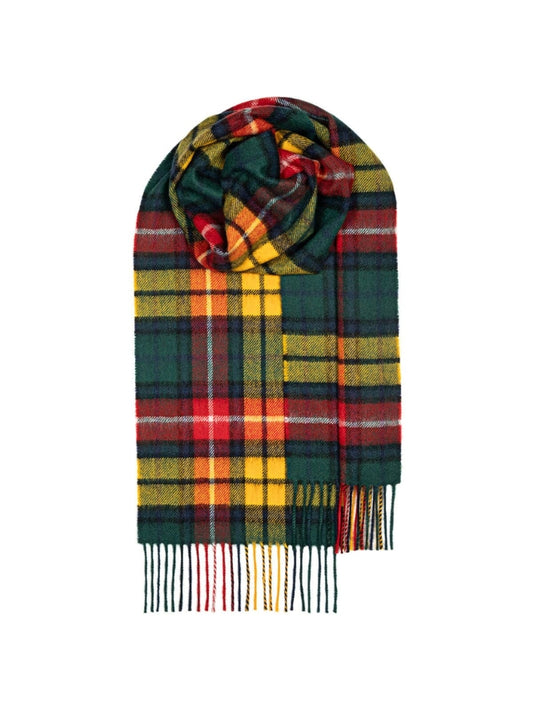 Buchanan Green & Orange Tartan Scarf