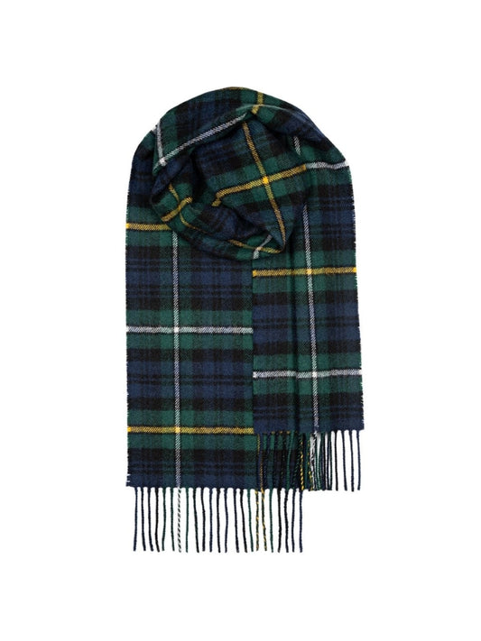 Campbell Blue Tartan Wool Scarf