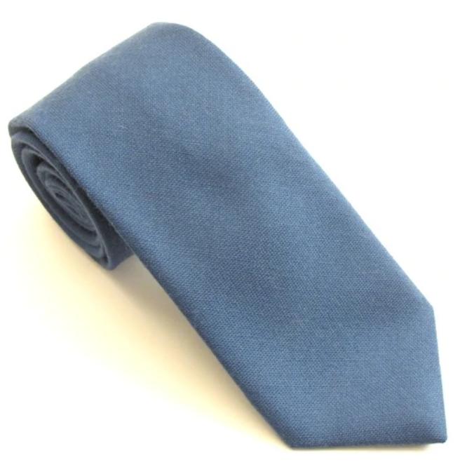 Blue Lambswool Tie