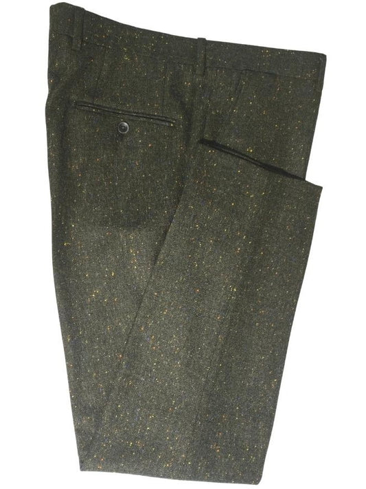 Dark Green Tweed Trousers