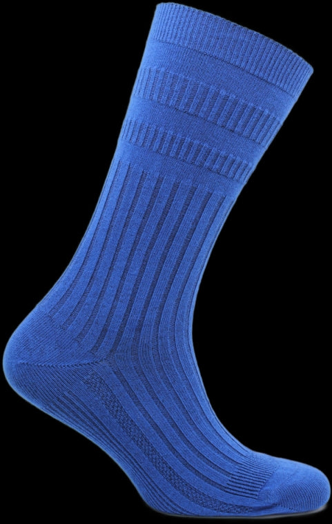 Comfort Fit Blue Wool Socks