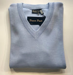 SKY V NECK WOOL BLEND JUMPER