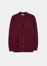 Mens Burgundy Cardigan