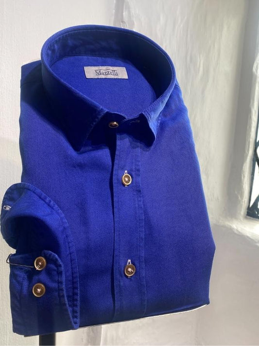 Tencel Blue Long Sleeve Shirt