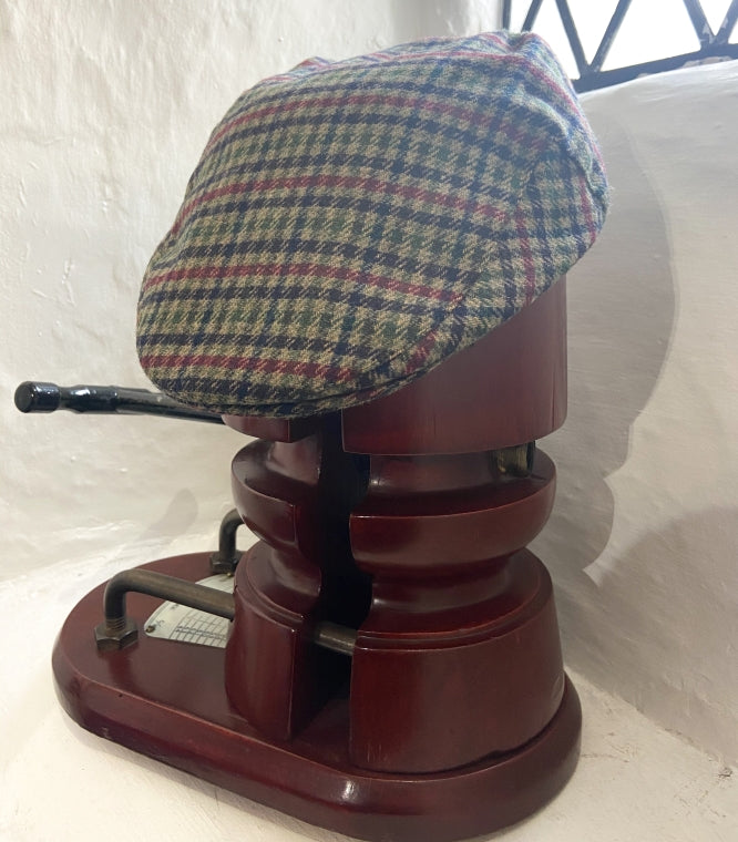 Multi Colour Check Flat Cap