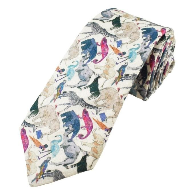 Queue For The Zoo Tie