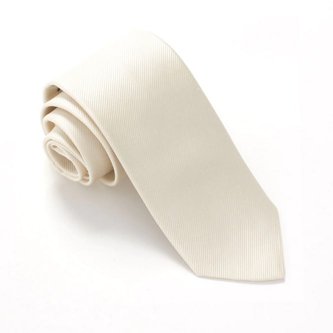 Cream Silk Tie