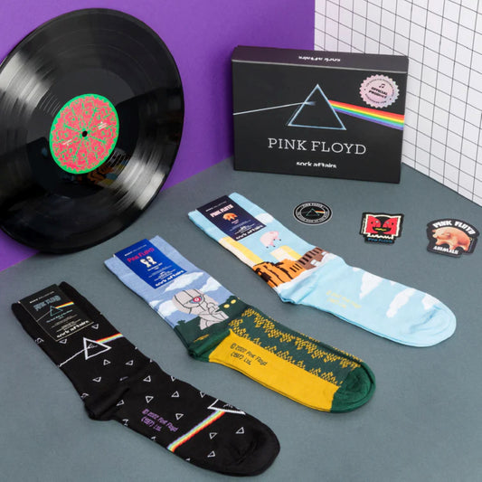 OFFICIAL PINK FLOYD THREE SOCK GIFTSET